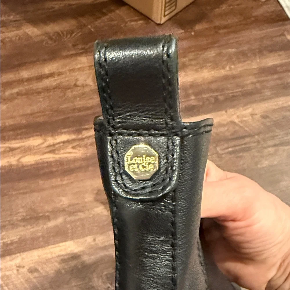 Louise et Cie Black Ankle Boots with Pearl Detail - Picture 3 of 4